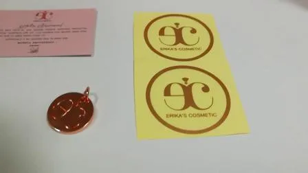 Mini Rectangle Customized Metal Label Logo Labels for Clothing Apparel Pants