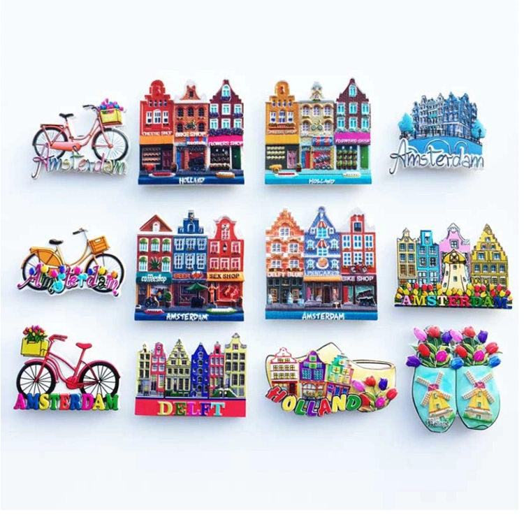 Machine Printing Customized 3D Souvenir Resin Fridge Magnet